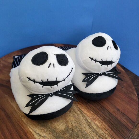 NWT Disney Nightmare Before Christmas Jack Plush Slippers Size M (7-8) - Picture 1 of 8